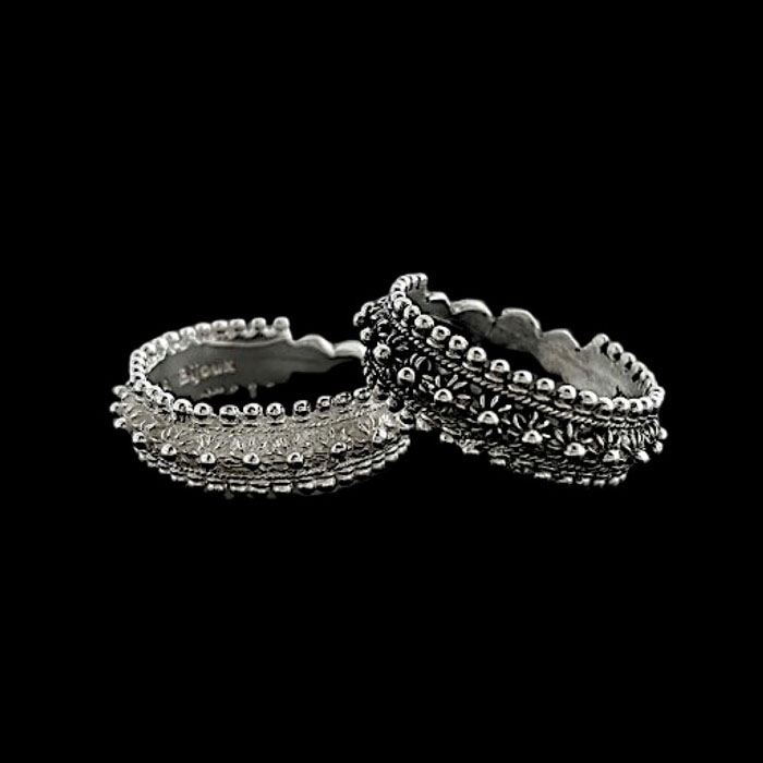 fede sarda in argento, anello in filigrana